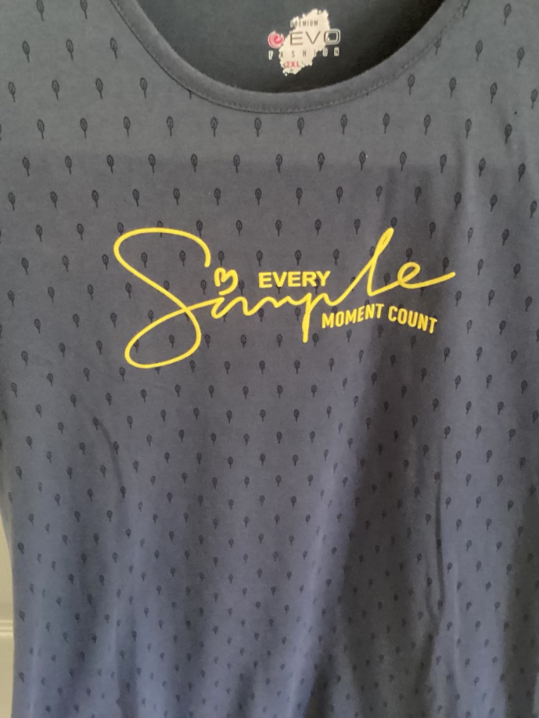 Ladies “Every Single Moment Counts” Gray With Yellow Letters S/S Size 2xl — image 3 of 8